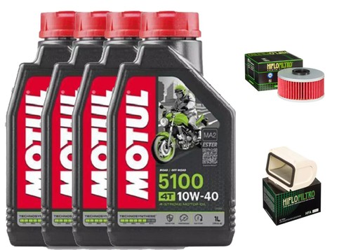 Kit D'entretien Révision Pour Yamaha XJ 550 (1981 à 1984) - Filtre à Air, Huile, Bougies - Neuf