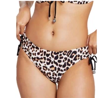 DKNY Womens Animal Print Side Tie Beachwear Swim Bottom Separates XL (a135)