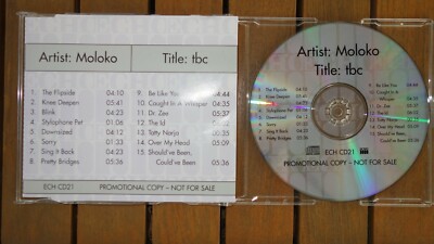 MOLOKO TBC Advance PROMO CD of ''I Am Not A Doctor album with different tracktime