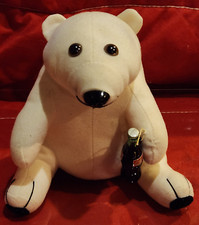 Coca-Cola Polar Bear with Bottle 8" Plush Bear 1993