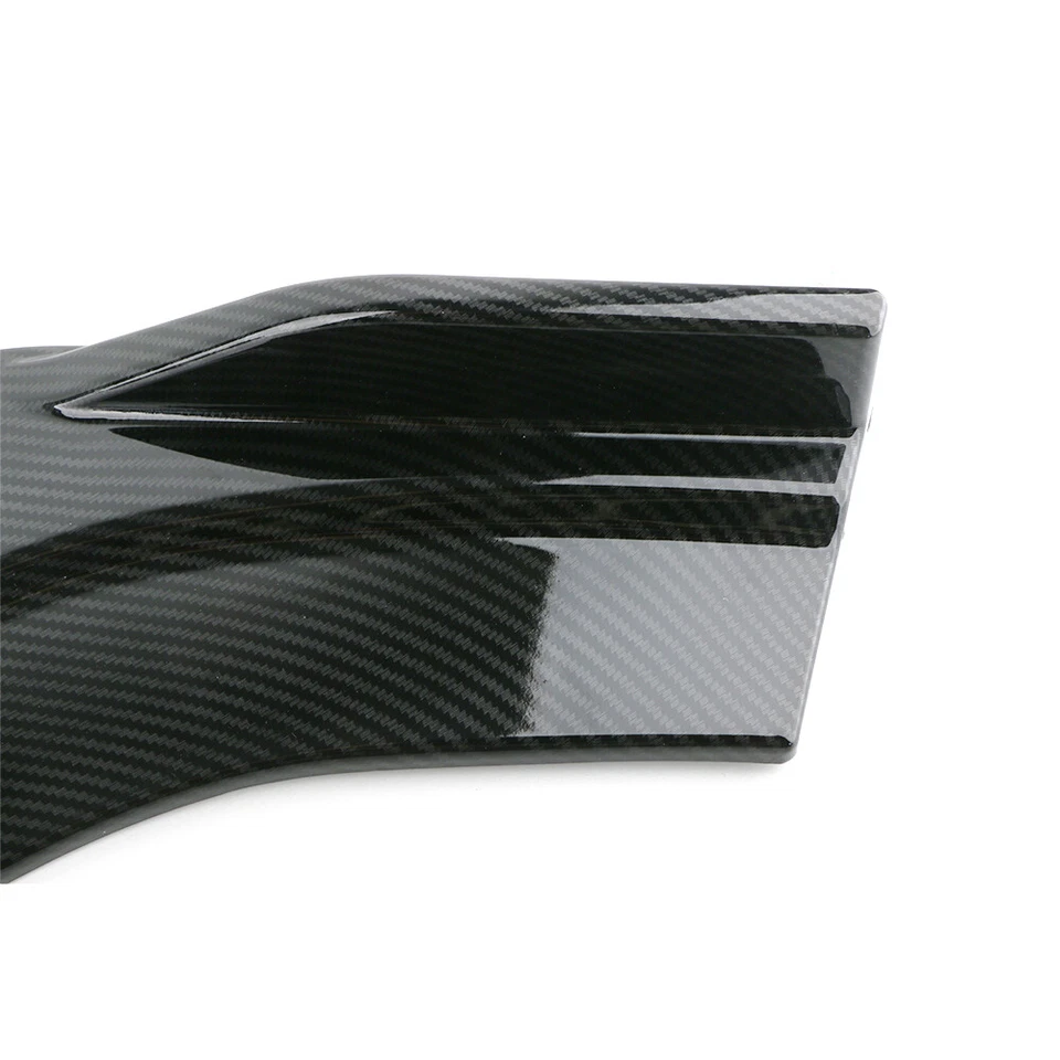 2x Divisor de Extensión de Falda Balancín Winglet Difusor Panel de Labios Cuerpo Fibra de Carbono Foto 3 de 4