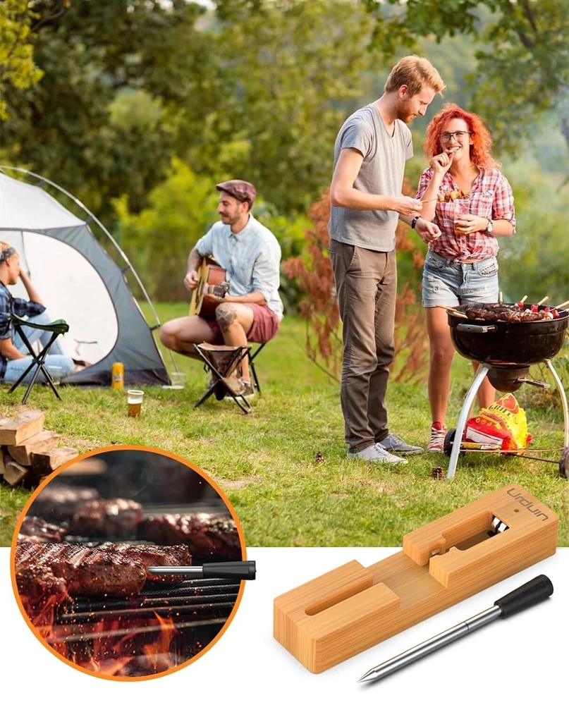 Wireless Meat Thermometer, 442ft Wireless Range Digital Meat Thermometer, Sma... Wireless Meat Thermometer, 442ft Wireless Range Digital Meat Thermometer, Sma...