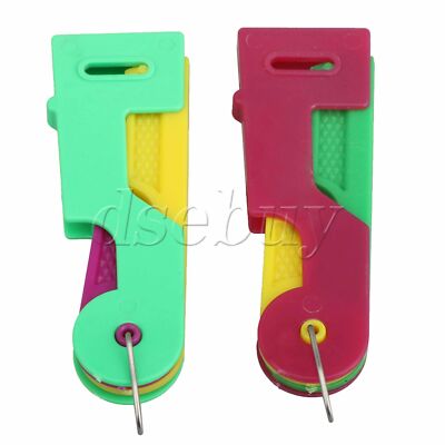 2 x Easy Sewing Needle Device Automatic Threader Thread Guide Tool ...