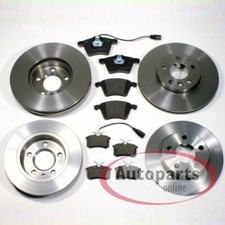 Bremsscheiben Ø 300 mm + Ø  268 mm + Beläge vorne hinten für VW Sharan