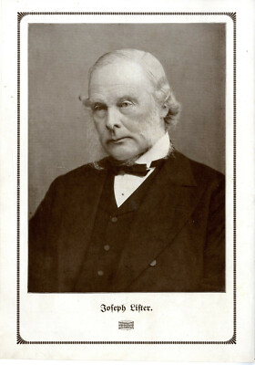 Joseph Lister britischer Mediziner Vater der antiseptischen Chirurgie Druck 1912