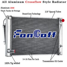 3 Row Radiator w/ Condenser Combo For 2007-2020 Infiniti G25 G35 Q60 Nissan 370Z