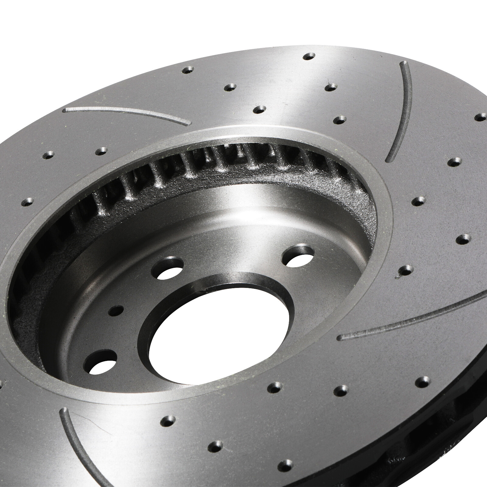 FRONT DRILLED GROOVED 320MM BRAKE DISCS FOR AUDI A4 A5 S5 1.8 2.0 2.7 3