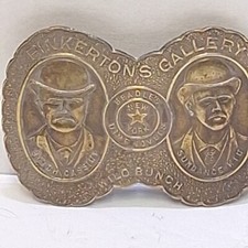 Pinkerton's Gallery Wild Bunch Belt Buckle Butch Cassidy Sundance Kid