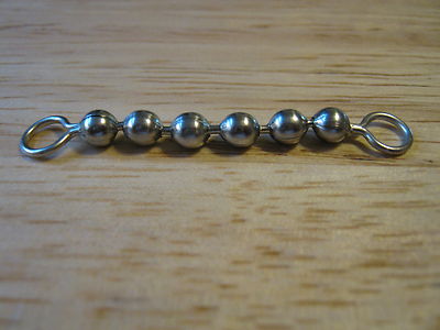 #10 Stainless Steel Ball Chain Fishing Swivels Made in the USA. (10)  Big Eye