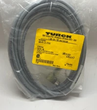 TURCK WK 4T-3-P7X2 M12 Connection Cable 3M Length (U2210-56) 4 Pin - Right Angle