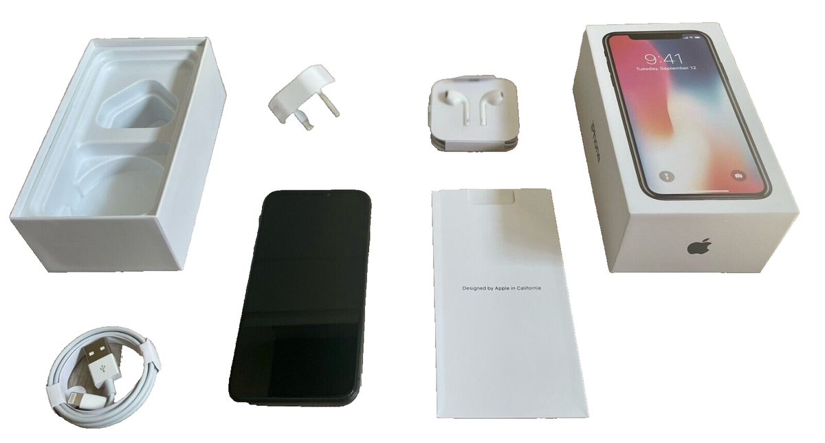 Apple iPhone X Unlocked 64GB 256GB Grey Silver Pristine A++