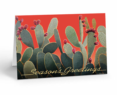 Cactus Season's Greetings Christmas Card - Western Christmas Cards - 40039