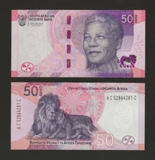 SOUTH AFRICA 50 Rand 2023, P-150a, New Series, Original UNC, Mandela / Lions