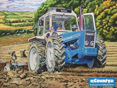JUMBO BLECHSCHILD; ''COUNTY FROOM IN ALL-WHEEL DRIVE'', Trevor Mitchell Artwork