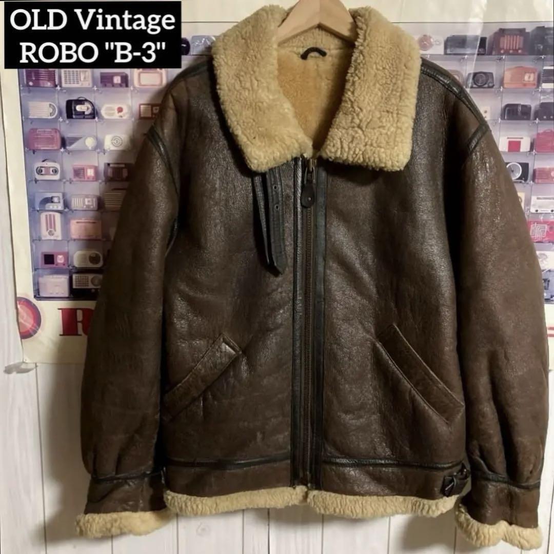 Schott 90s Vintage ROBO B-3 Flight Jacket Mouton Coat Brown Schott 90s Vintage ROBO B-3 Flight Jacket Mouton Coat Brown