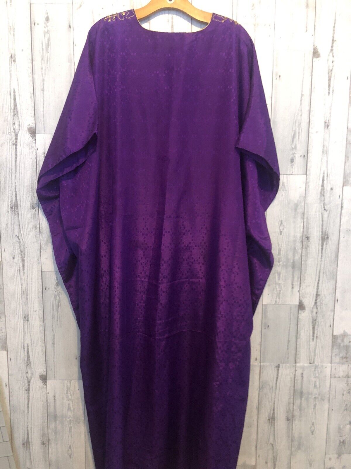 Women's Purple & Gold Free Size Caftan Ashro Loun… - image 2