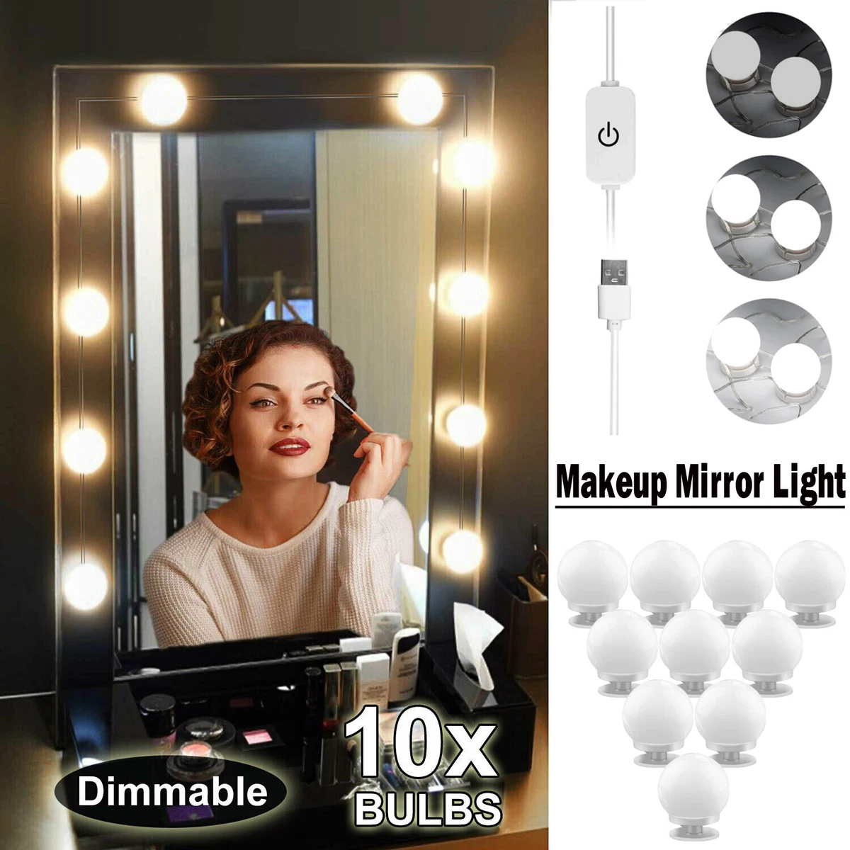 Light Bulb For Makeup Mirror Saubhaya Makeup