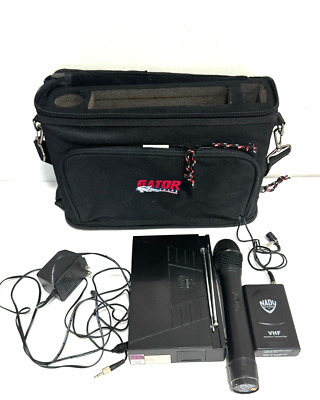 Nady Encore Duet VHF Dual Wireless Receiver +Transmitter + Mic + Bag