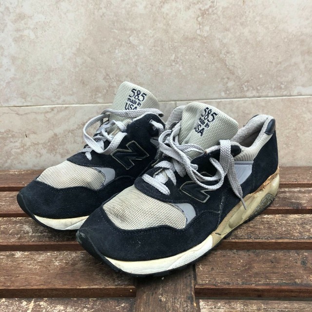 1990s Original New Balance 585 Made in USA Blue Gray Suede Running Shoes Vintage | eBay