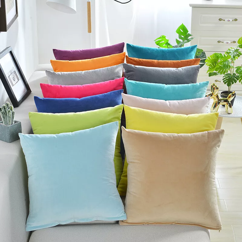 Throw Pillow Covers Set of 2 Sofa Decor Velvet Cushion Cases 3