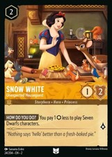 Snow White - Unexpected Houseguest Uncommon 24/204 Disney Lorcana