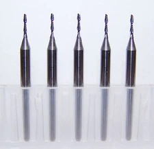 (5) 1.00mm (.0394") 2 FLUTE MICRO CARBIDE ENDMILLS - SPECIAL PRICE XHRE-100