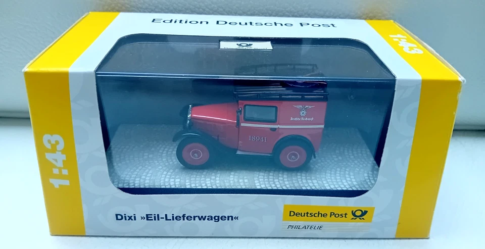 1:43 Premium ClassiXXs BMW Dixi Eil-Lieferwagen Deutsche Post red rosso - Immagine 3 di 4