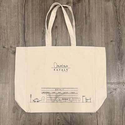 EATALY Downtown CANVAS BAG Tote Bag Shoulder Bag Shopping Bag