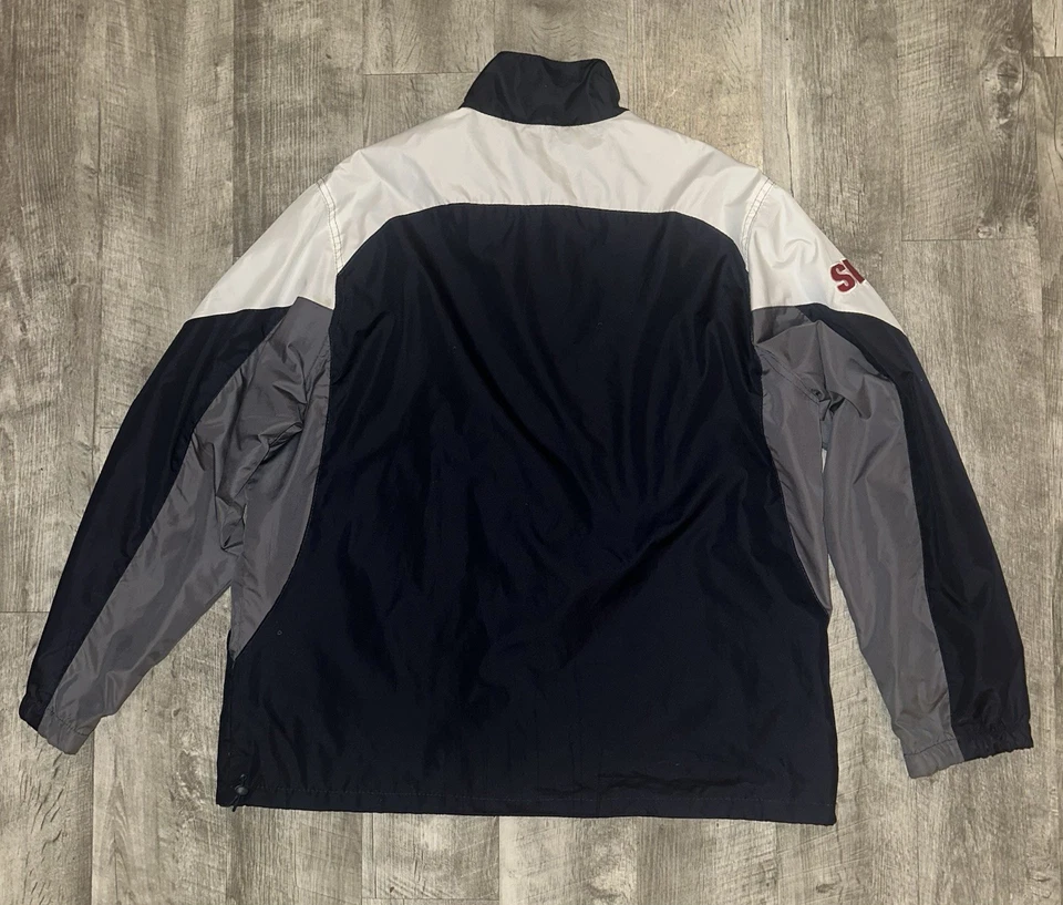 Pulôver masculino REEBOK Buffalo Bills SI NFL corta-vento GG cinza marinho branco - Imagem 2 de 4