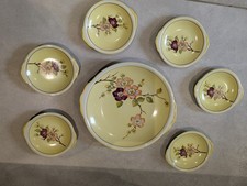 Johann Seltmann Vohenstrauss   7 x Art Deco Konfektschale Sch&auml;lchen mit Blumen