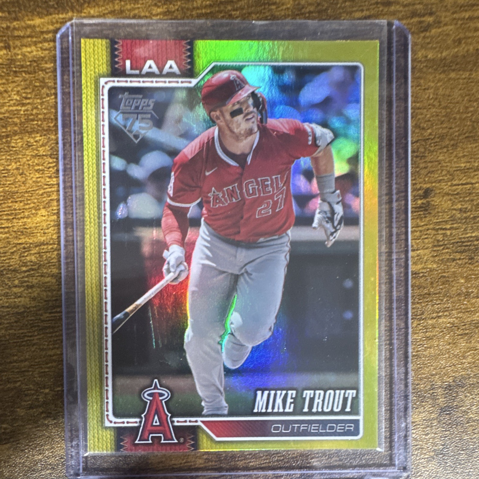 2026 Topps Series 1 - Mike Trout #350 Yellow Rainbow Foil /399