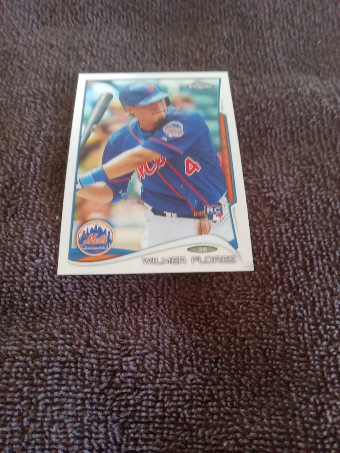 2014 Topps Chrome Wilmer Flores New York Mets Rookie Baseball #67