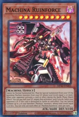 Machina Ruinforce - MP22-EN203 - Super Rare - 1st Edition - Near Mint
