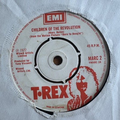 T-REX   Children of the Revolution 7'' Single 1972 EMI Glam Rock 45 RPM