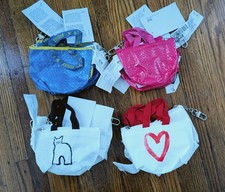 New IKEA Knolig Mini Zipper Tote Bag Pouch, Choose From 4 Styles, Free shipping