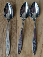 ONEIDA COMMUNITY MY ROSE STAINLESS SILVERWARE FLATWARE GRAPEFRUIT SPOON Lot Of 3