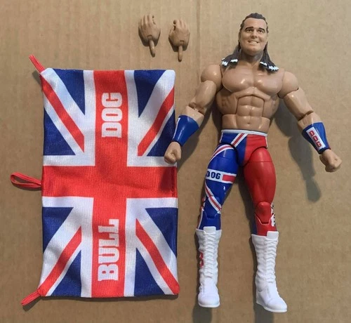 WWE Elite Series Series 94 The British Bulldog Loose Figure COMPLETE WWF