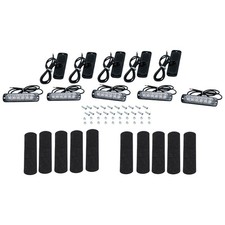 Yellow 10 LED Light for Car Truck  Off road 12V-24V DC 4300k  IP67 Waterproof