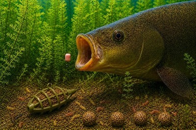 BIG TENCH METHOD FEEDER + HAIR RIG HOOKS - COARSE FISHING CARP Preston Drennan 