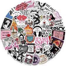 50PCS Smutty Book Stickers for Kindle Adult,Bookish Smut Reading Bookish