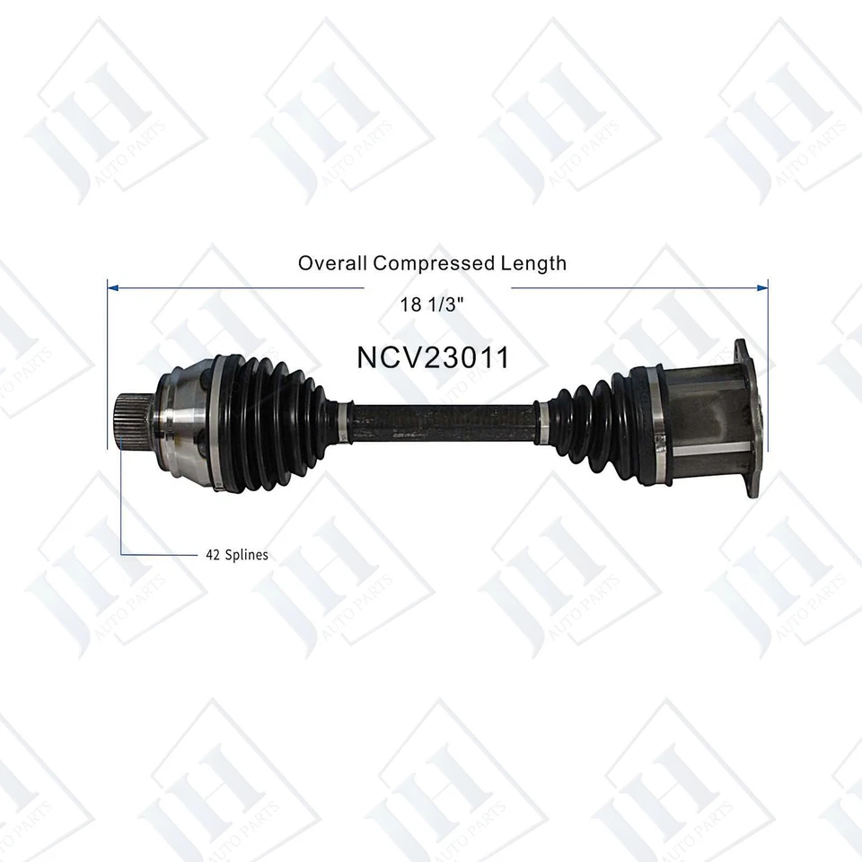OE Front Pair Left Right CV Axle Shaft Set For 2008-21 Audi S5 S4 A4 allroad AWD - Image 2 of 4