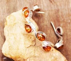 Baltic Amber Gemstone Handmade 925 Sterling Silver Cuff Bracelet Adjustable