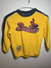 Felpa Spider-Man Vintage Bambini Giallo Spidey Marvel Vintage Taglia 6 Ragazzo