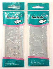 candymaker Box Seals Vintage 48 Seals (24 per Pack) Silver