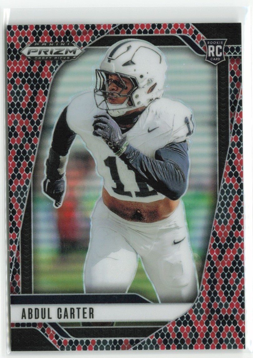 2025 Panini Prizm Draft Abdul Carter #102 Snakeskin RC