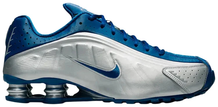 Nike Shox R4 Court Blue Metallic Silver for Sale | Authenticity