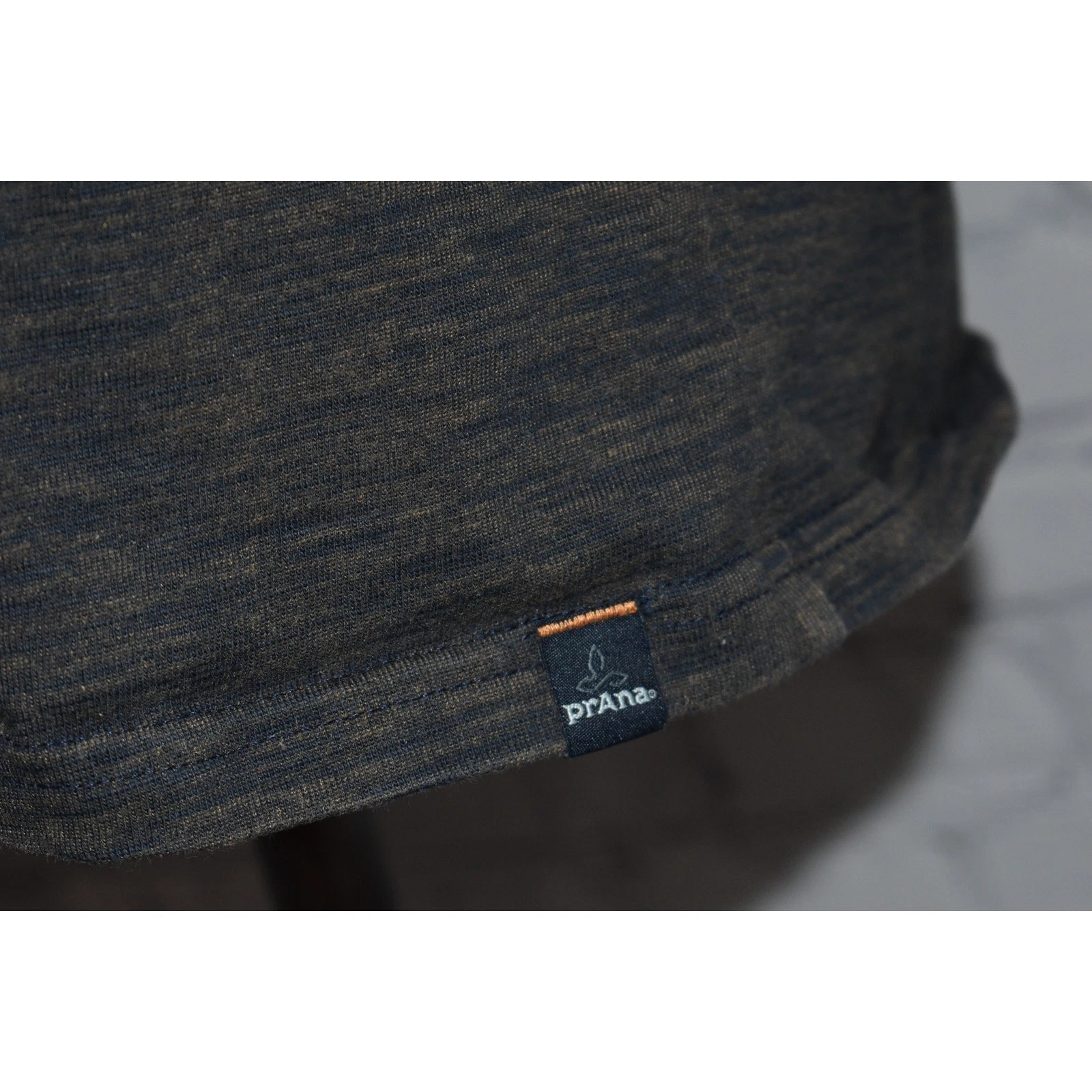 prana henley long sleeve cotton tan shirt