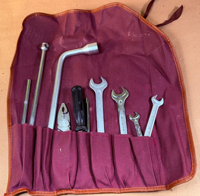 Vintage MERCEDES BENZ Tool Kit Roll Heyco Felo Matador Klein West Germany
