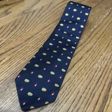 346 Brooks Brothers Pure Silk Tie Navy 60 Made In USA