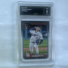 Topps 2024 Series 2 Yoshinobu Yamamoto #553 Rookie Base Dodgers GMA 9
